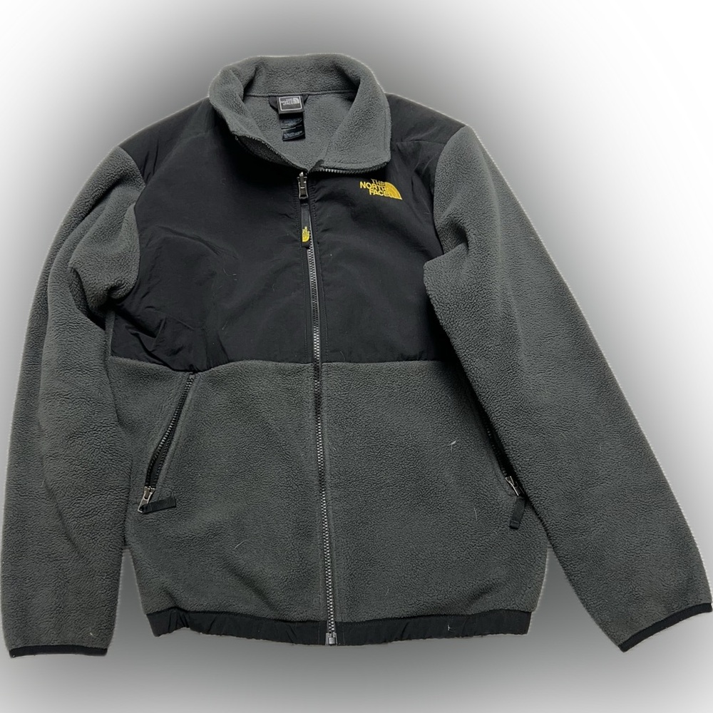 The North Face Boys Youth Black and Dark Gray Jacket
